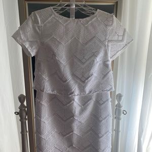 Sail to Sable embroidered fringe white dress